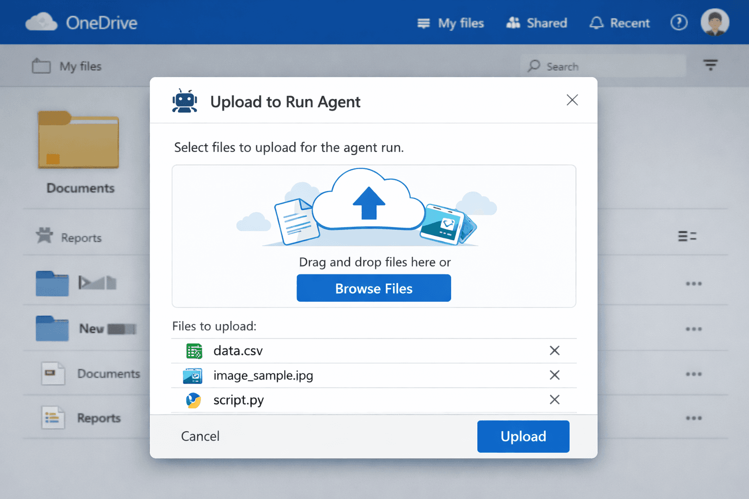 Upload Your Documents